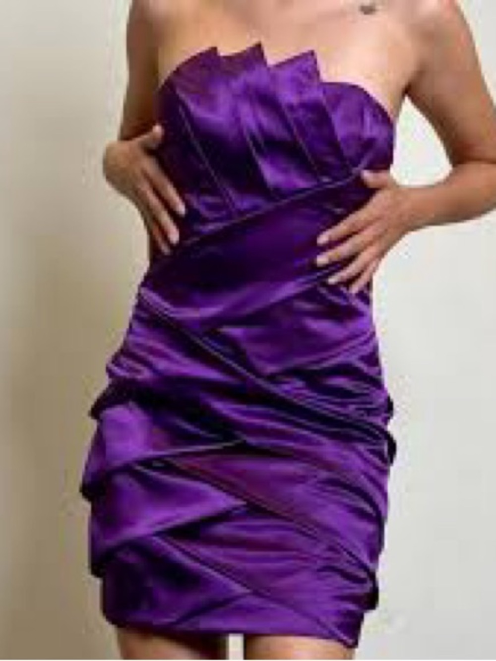 Y2K Vintage Jessica McClintock Strapless Cocktail Dress